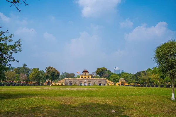 Sektor Sentral Panorama Dari Benteng Kekaisaran Thang Long Kompleks Budaya — Stok Foto