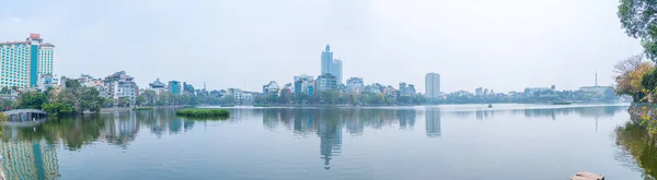 Ханой Вьетнам Mar 2023 Панорамный Вид Озеро Трук Центре Города — стоковое фото