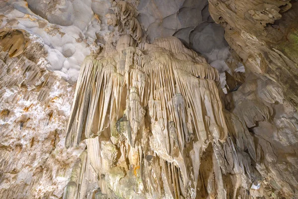 Prachtige Stromende Stenen Stalactieten Thien Cung Cave Hemelse Paleis Grot — Stockfoto