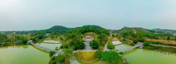 フンキング寺 フトー県 ベトナムのトップビュー Lac Long Quan Temple Hung Kings寺史跡 Vietnam — ストック写真