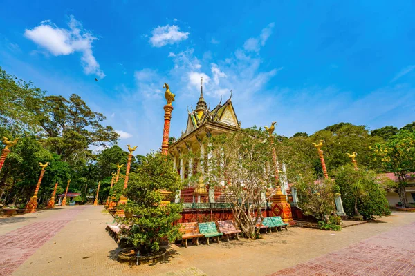 Concepto Viaje Paisaje Vista Superior Antigua Arquitectura Pagoda Khmer Sala — Foto de Stock