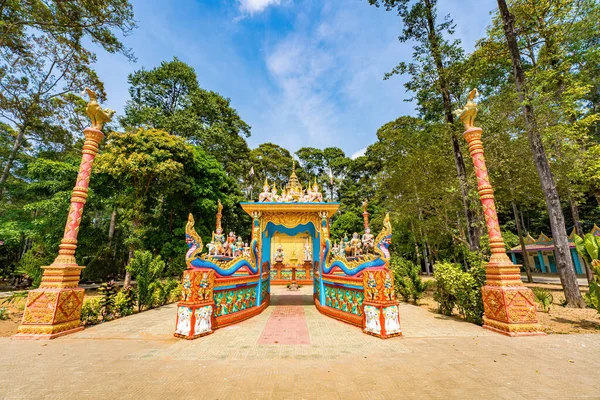 Concepto Viaje Paisaje Vista Superior Antigua Arquitectura Pagoda Khmer Sala — Foto de Stock