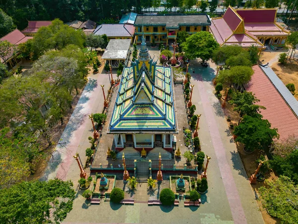 Viagens Paisagem Conceito Vista Superior Arquitetura Pagode Khmer Antigo Salão — Fotografia de Stock