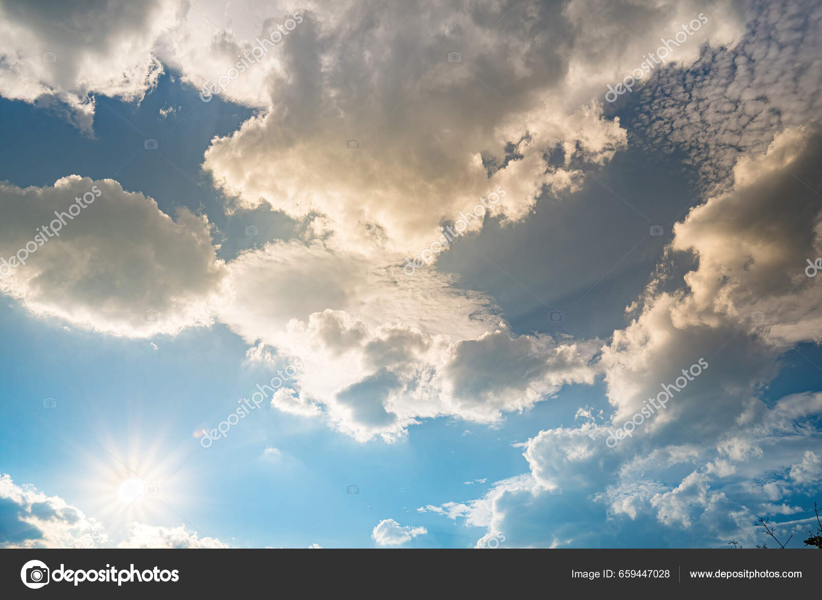 Beautiful View Blue Sky Clouds Sunrise Partly Cloudy Background Cloud —  Stock Photo © dongnhathuy167 #659447028, image size:1600x1167