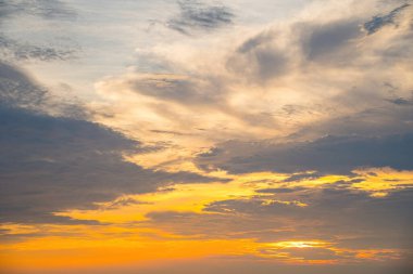Background cloud summer. Cloud summer. Sky cloud cinematic. Natural sky beautiful and cinematic sunset texture background