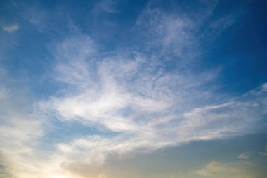 Background cloud summer. Cloud summer. Sky cloud cinematic. Natural sky beautiful and cinematic sunset texture background