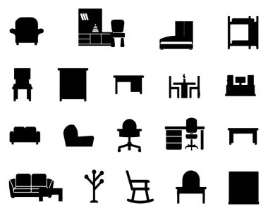  office equipment vactor and silhouette design