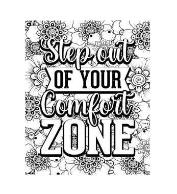 KDP, Etsy için motivasyon sözcüğü yetişkin boyama kitabı