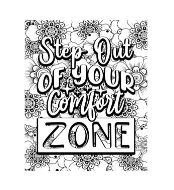 KDP, Etsy için motivasyon sözcüğü yetişkin boyama kitabı