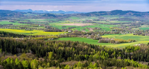 View Kaczawskie Mountains Lower Silesia Region Poland Spring — Stock Photo, Image
