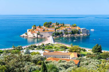 Karadağ 'da Sveti Stefan' a bakış