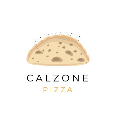 Delicious Pizza Calzone Vector Illustration