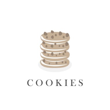 Delicious cookie simple illustration logo