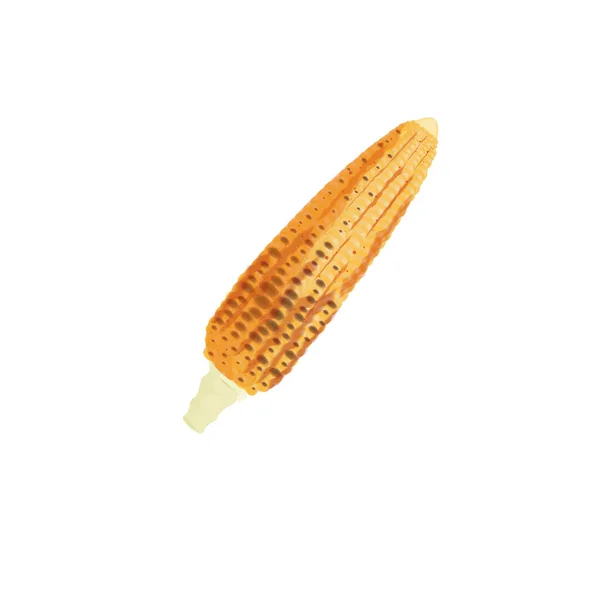 烤玉米简图白底标识 — 图库矢量图片