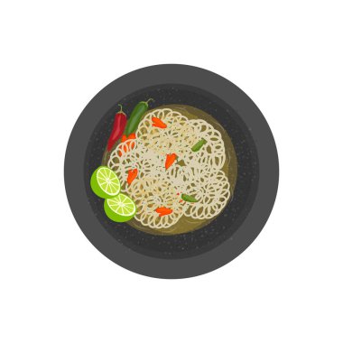 Seblak Cobek veya Seblak Rafael 'in Logosu