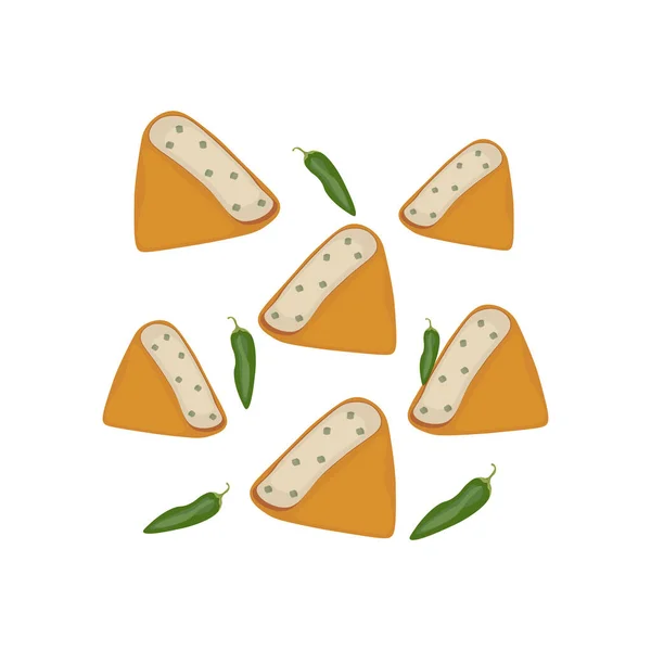 Logo Vektorillustration Von Tofu Fleischbällchen Oder Tahu Bakso Mit Grünem — Stockvektor