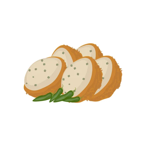 Λογότυπο Εικονογράφηση Delicious Fried Tahu Walik — Διανυσματικό Αρχείο