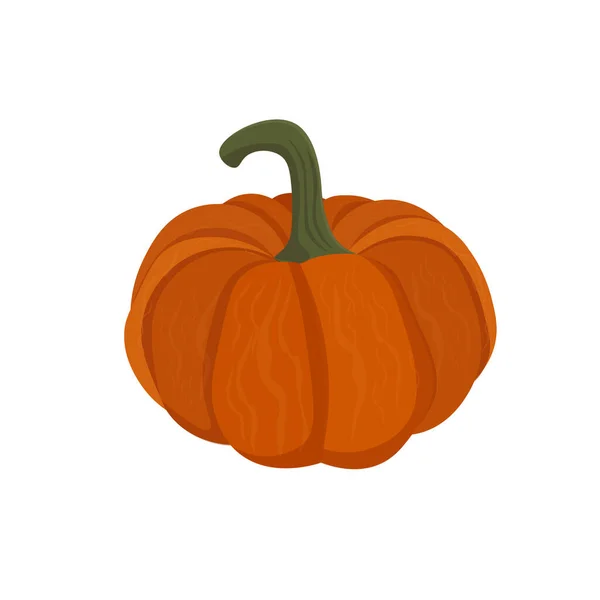 Logo Illustration Vectoriel Citrouille Orange — Image vectorielle