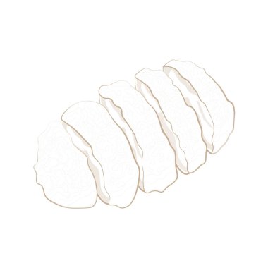 Logo Çizgisi Tavuk Nanban veya Tavuk Katsu Sanatı