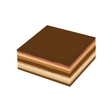 Tüm Fransız opera pastası illüstrasyonu