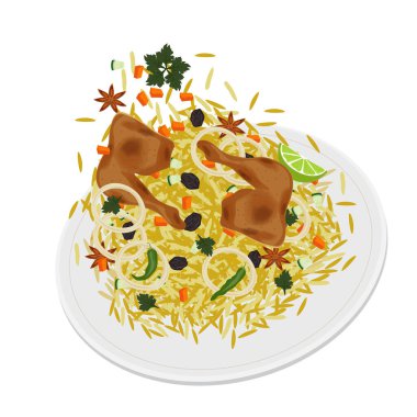 Havada durmanın logosu Kebuli pilavı ya da nasi kebuli