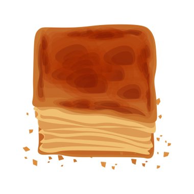 Çizgi Sanatı Puf Pastasının Logosu