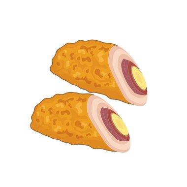 Vektör illüstrasyon logosu Bir dilim kordon mavisi