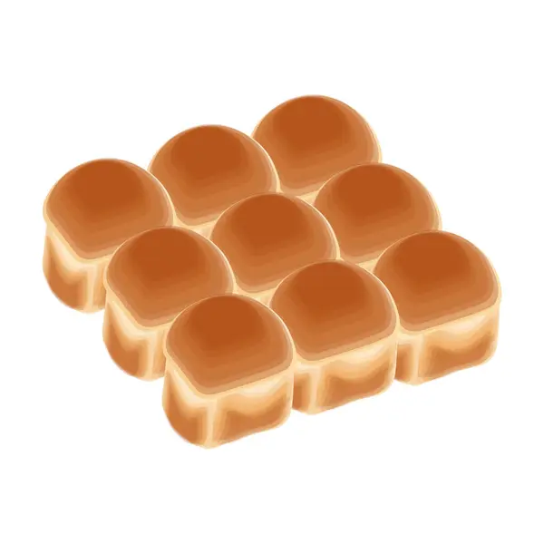 Japon sütlü çörek vektör illüstrasyon logosu