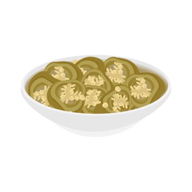 Vector Illustration logosu Turşulu biberin dilimi