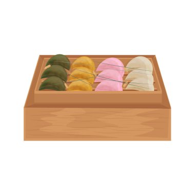 Vektör illüstrasyon logosu Clip Art Songpyeon Geleneksel Chuseok keki