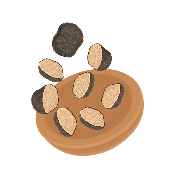 Vektör illüstrasyon logosu sanat havada uçuşan mantar mantarı