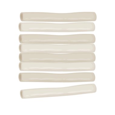 Vektör Illustration Logo Klip Sanatı Uzun Silindir Pirinç Keki Garaetteok 