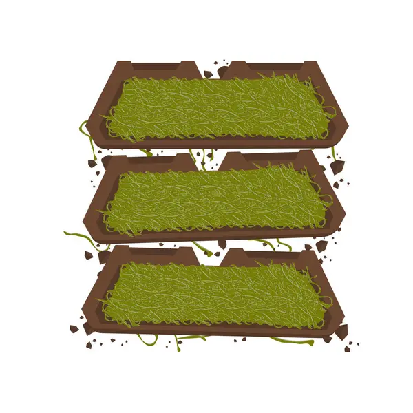 Vector Illustration Logosu Dubai Çikolata Klübü veya Pistachio Kunafa ile Pistachio Kadayif Çikolatası