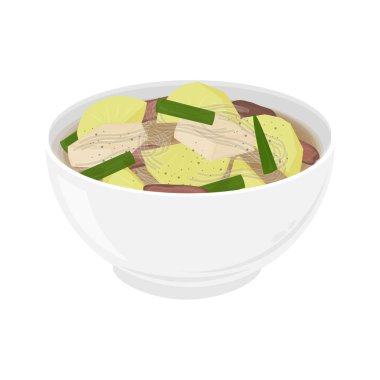 Vector Illustration Logo Clipart Gamjaguk Kore Patates Çorbası