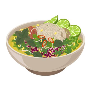 Vektör Illustration Logosu Clipart Khmer noodles Num Banh Chok nom banh chok bh chok 