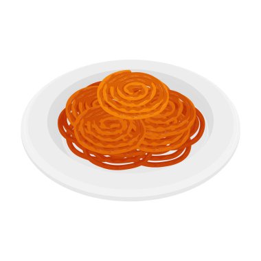 Geleneksel Hint Tatlı Atıştırmalığı Jalebi 'nin Vektör Resimli Logosu 