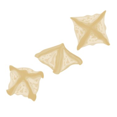 Vektör Resimleri Logosu Clipart Pyeonsu Kore Meydanı Hamur köfteleri izole edildi