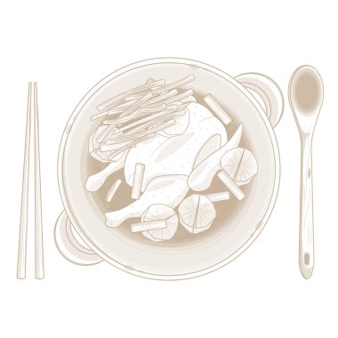 Vector Illustration Logo Line art Top View Dakhanmari 