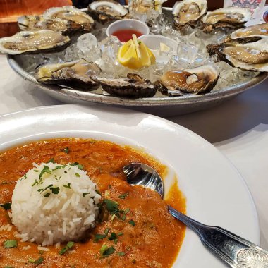 Oysters and Etouffee New Orleans clipart
