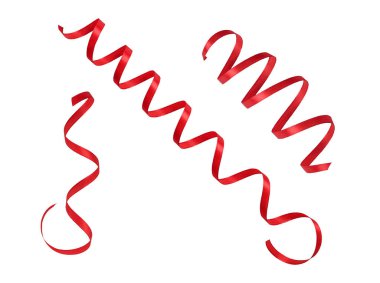 Canlı kırmızı bukle kurdele koleksiyonu, hediyeler, partiler ve özel durumlar için mükemmel.