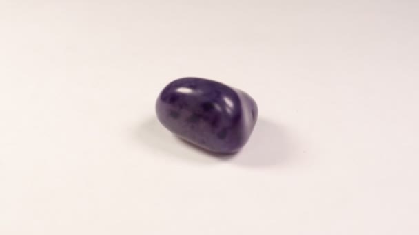 Piedra Semipreciosa Piedra Preciosa Charoite — Vídeo de stock