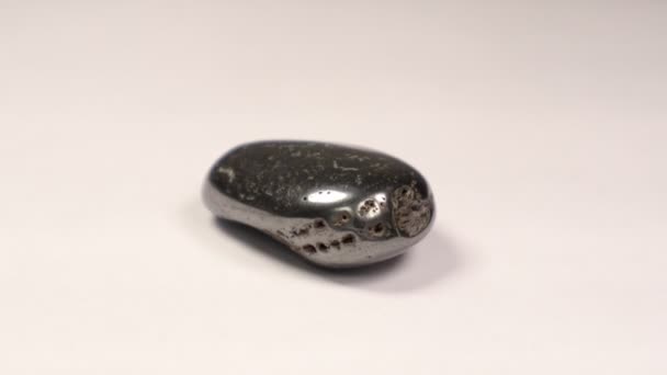 Piedra Semipreciosa Piedra Preciosa Astrofilita — Vídeos de Stock
