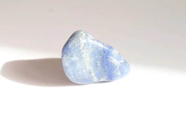 Piedra Semipreciosa Ágata Encaje Azul Gema —  Fotos de Stock