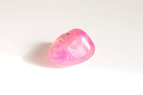 Piedra Semipreciosa Piedra Preciosa Cuarzo Rosa —  Fotos de Stock