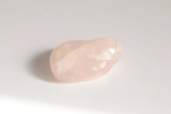 Piedra Semipreciosa Piedra Preciosa Cuarzo Rosa —  Fotos de Stock