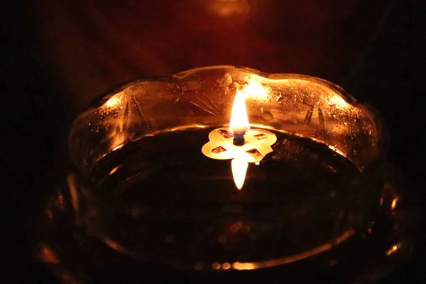 Kerze Der Nacht — Stockfoto