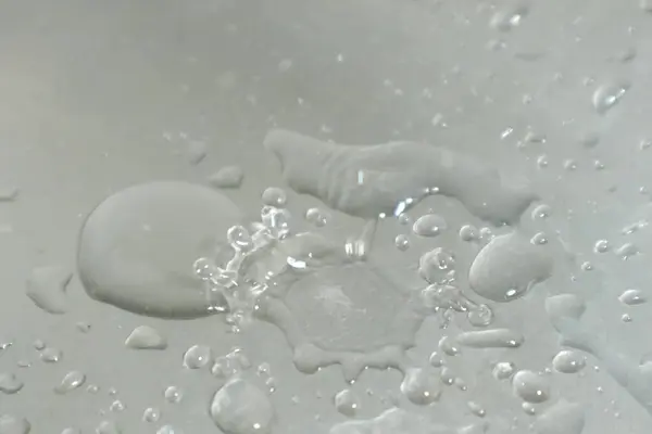 stock image Water Drops on a Silver Background 