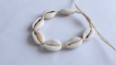 Cowrie Deniz Kabuğu Bileziği, Güzel El Yapımı Mücevher