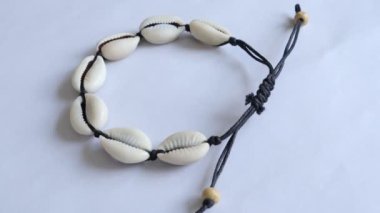 Cowrie Deniz Kabuğu Bileziği, Güzel El Yapımı Mücevher