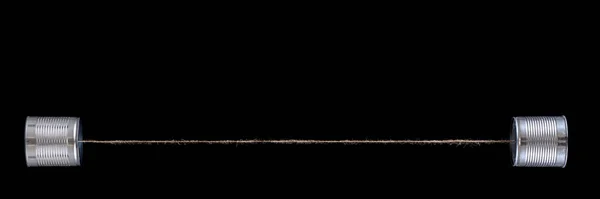 Панорамный Пустая Концертная Коробка Каждой Стороны Соединенная Растянутой Струной Черный — стоковое фото